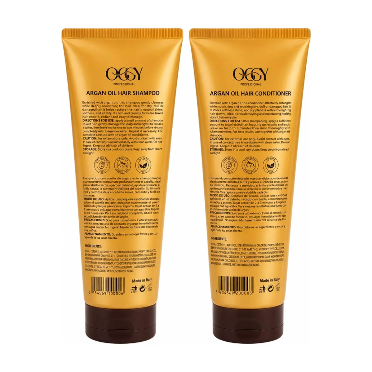 Set de champú y acondicionador con aceite de argán Ocgy Professional - Thumbnail 2