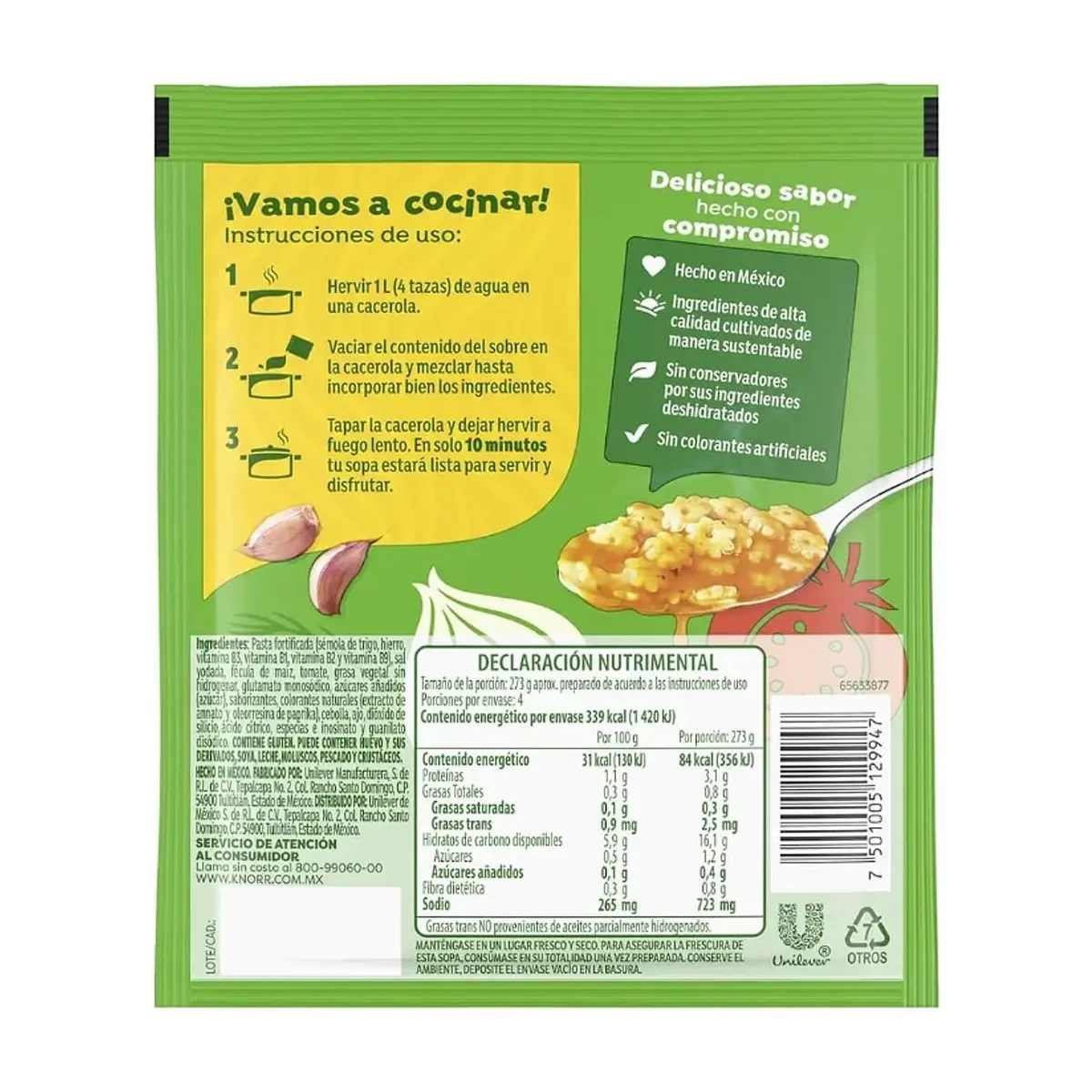 Sopa de Estrellas Knorr (95 g / 3.35 oz) - Miniatura 3