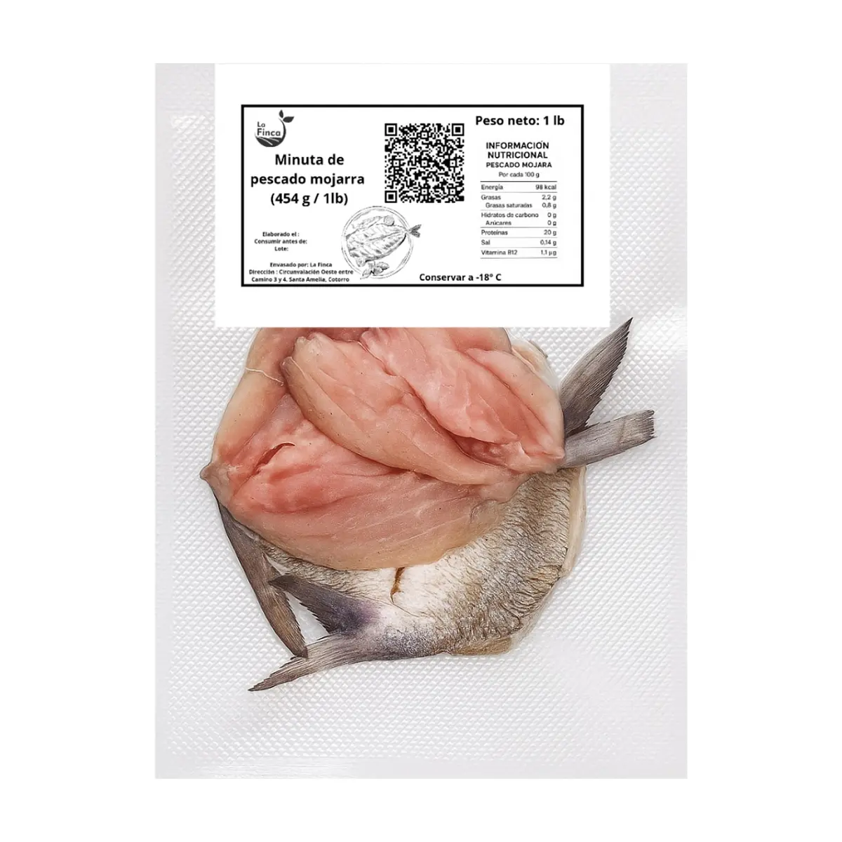 Minuta de pescado mojarra La Finca (454 g / 1 lb) - Thumbnail 2