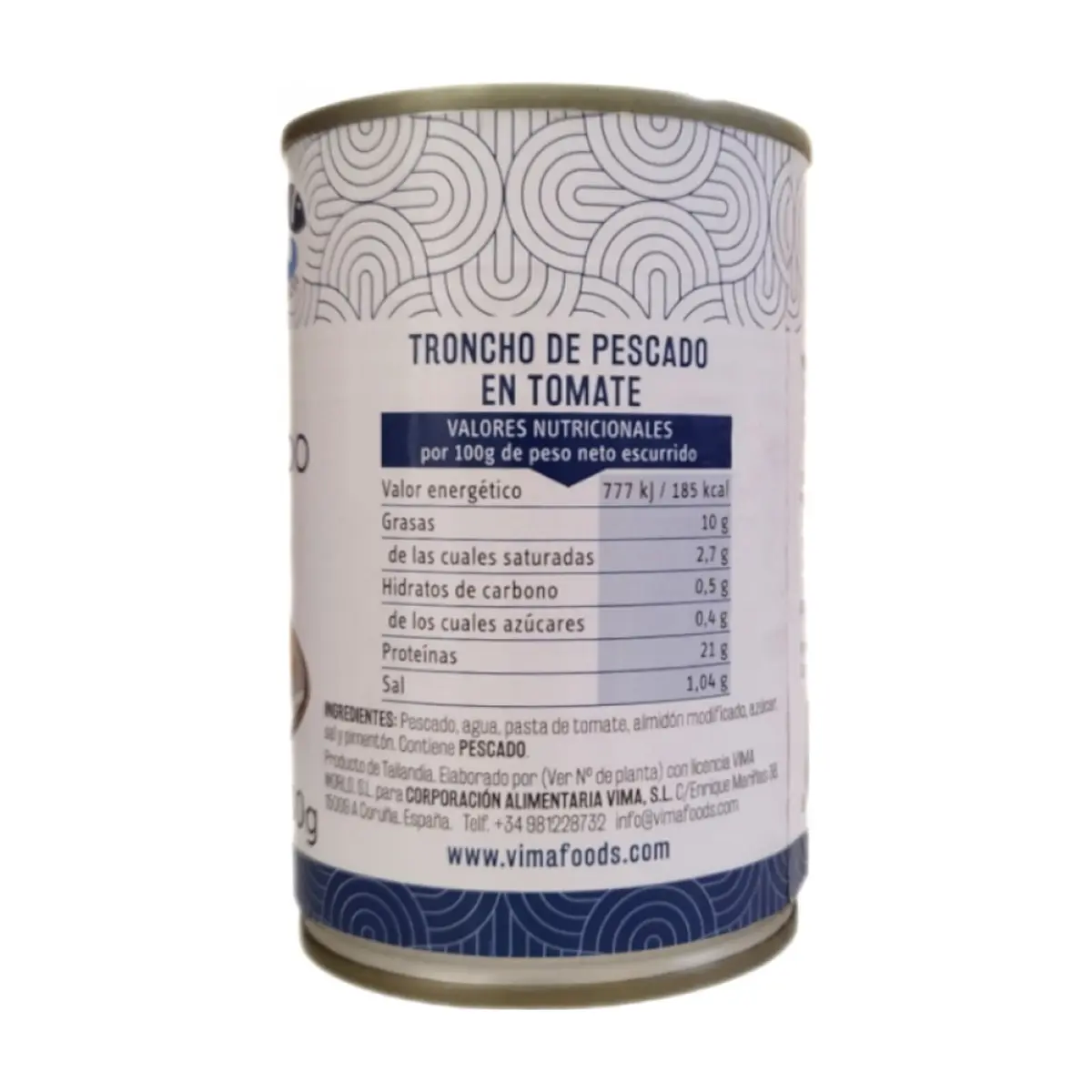 Troncho de pescado en tomate Vima Foods (425 g / 15 oz) - Miniatura 2
