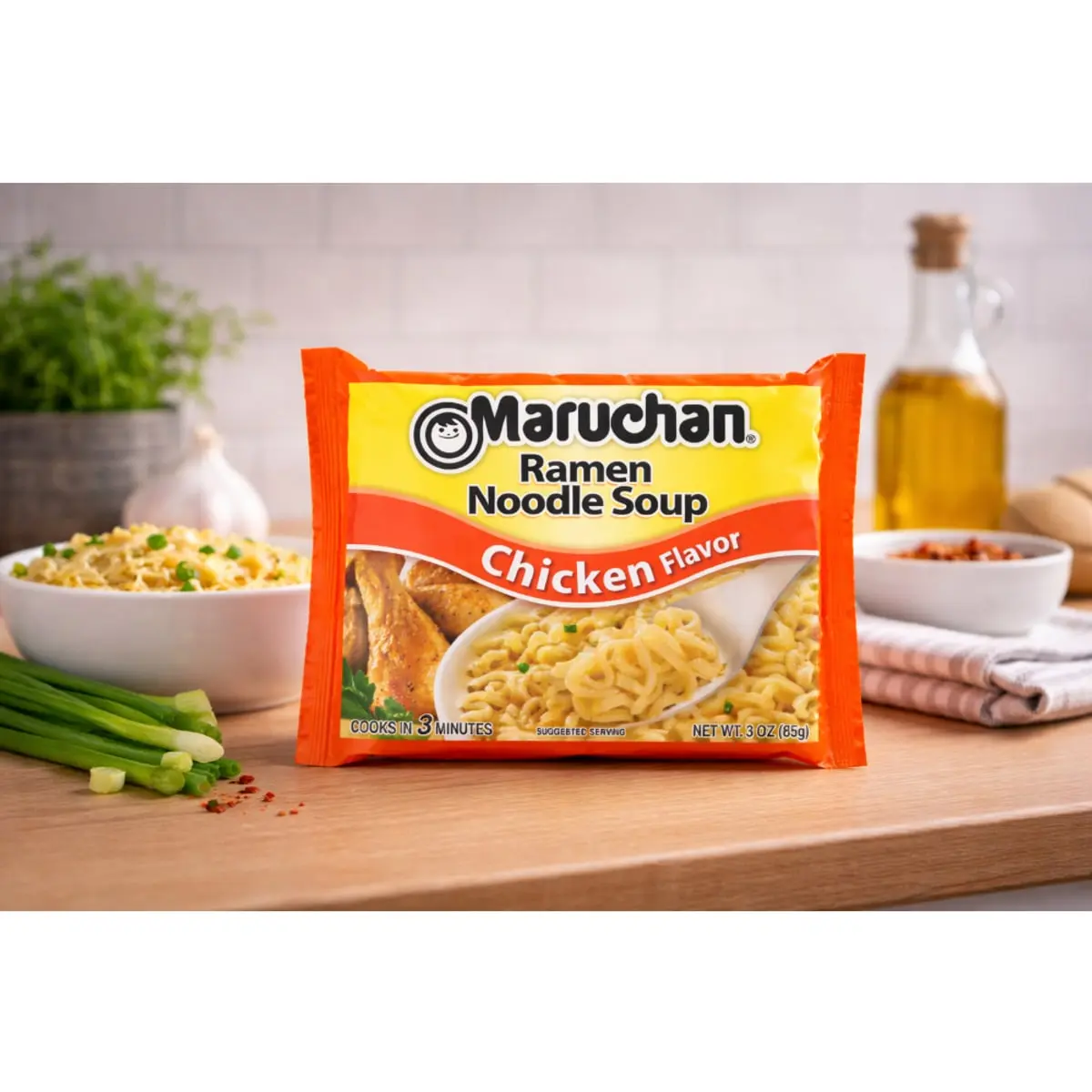 Sopa de fideos sabor a pollo Maruchan (85 g / 3 oz) - Thumbnail 4