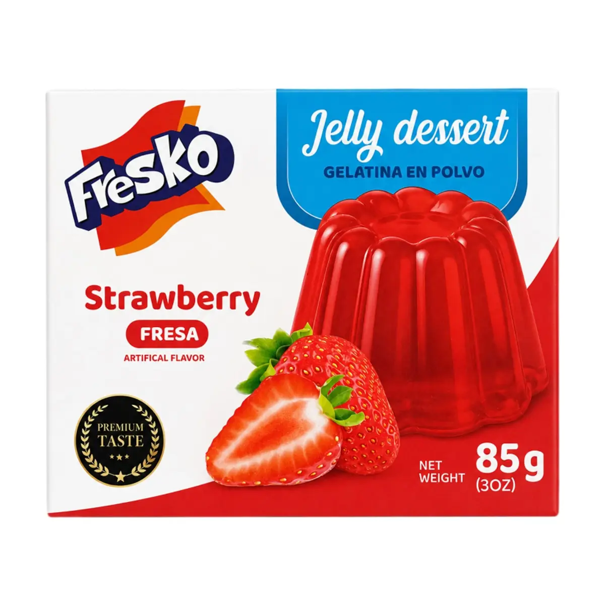 Gelatina de fresa Fresko (85 g / 3 oz)
