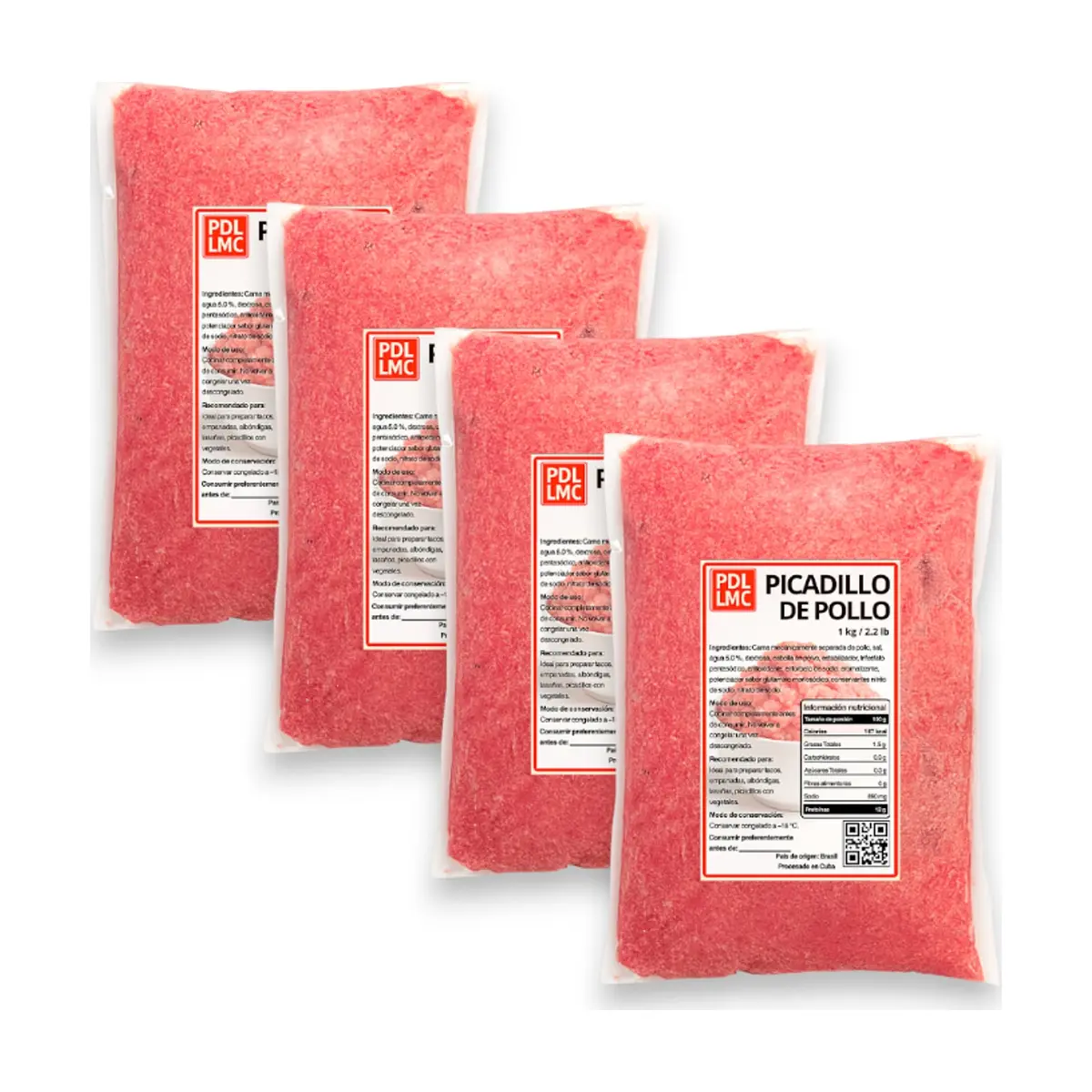 Picadillo de pollo PDL LMC (4 x 1 kg / 2.2 lb)