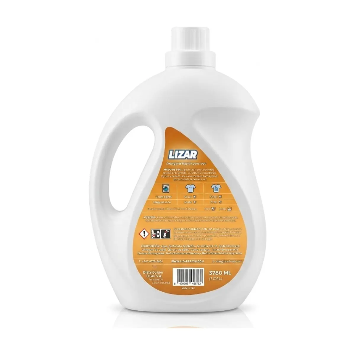 Detergente líquido para ropa con jabón de Marsella Lizar (3.78 L) - Thumbnail 3