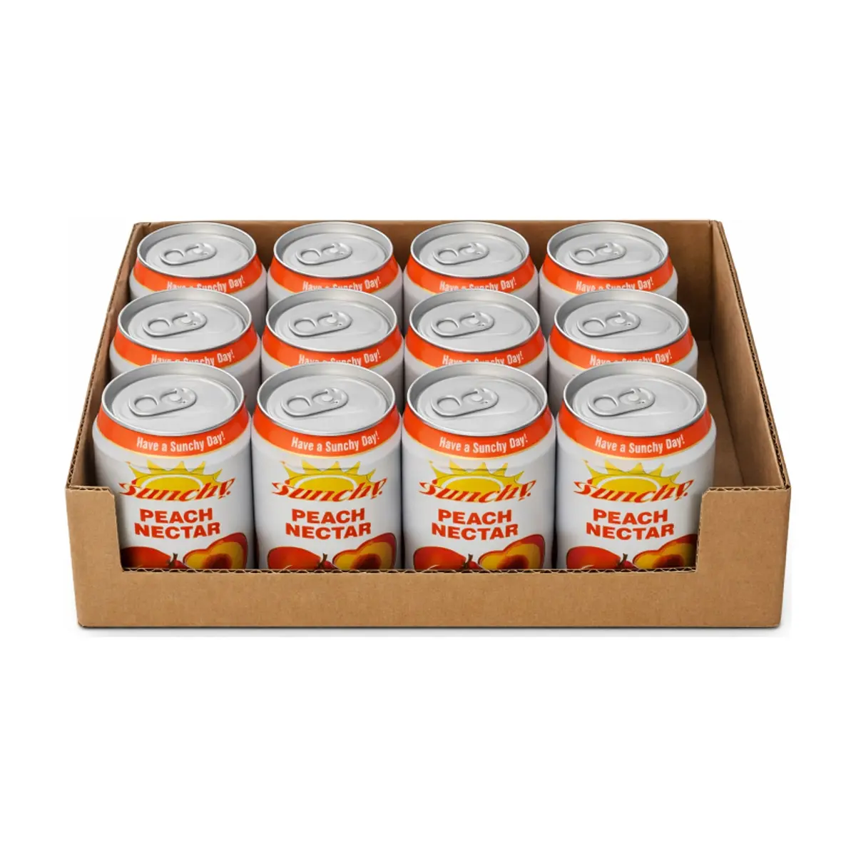 Néctar de melocotón Sunchy (12 x 334 ml / 11.3 fl oz) - Imagen 1