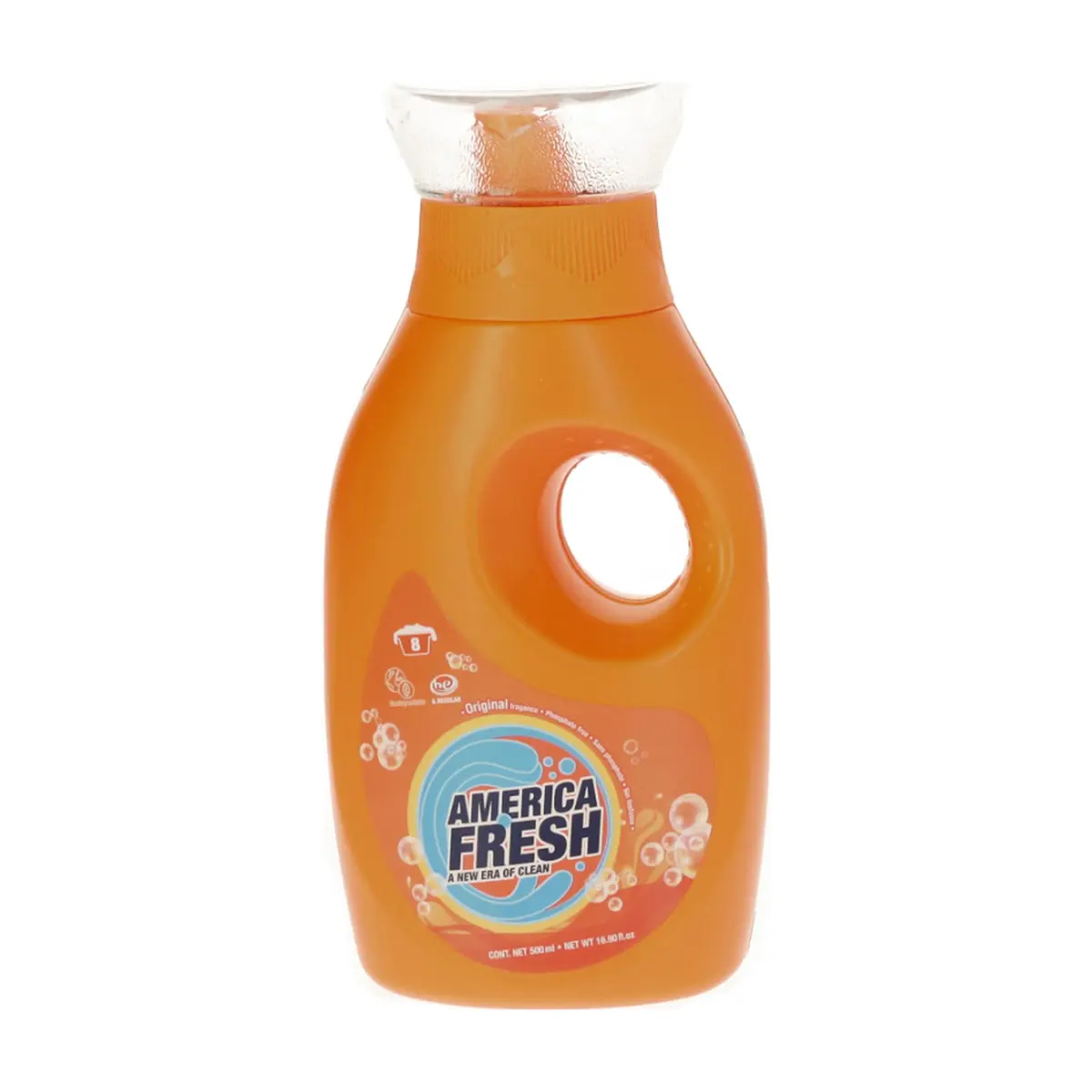Detergente líquido de fragancia original America Fresh (500 ml) - Imagen 1