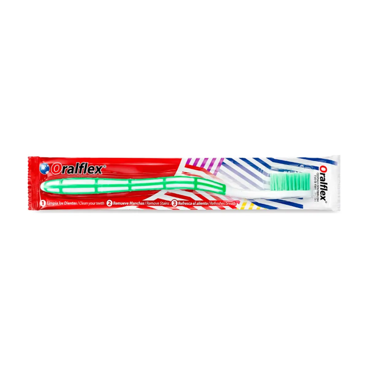 Cepillo de dientes verde Oralflex (1 U)