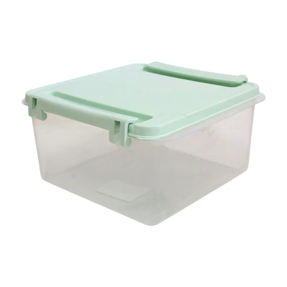 Fiambrera cuadrada de plastico color verde 2 L Casa y Menaje - Miniatura 1