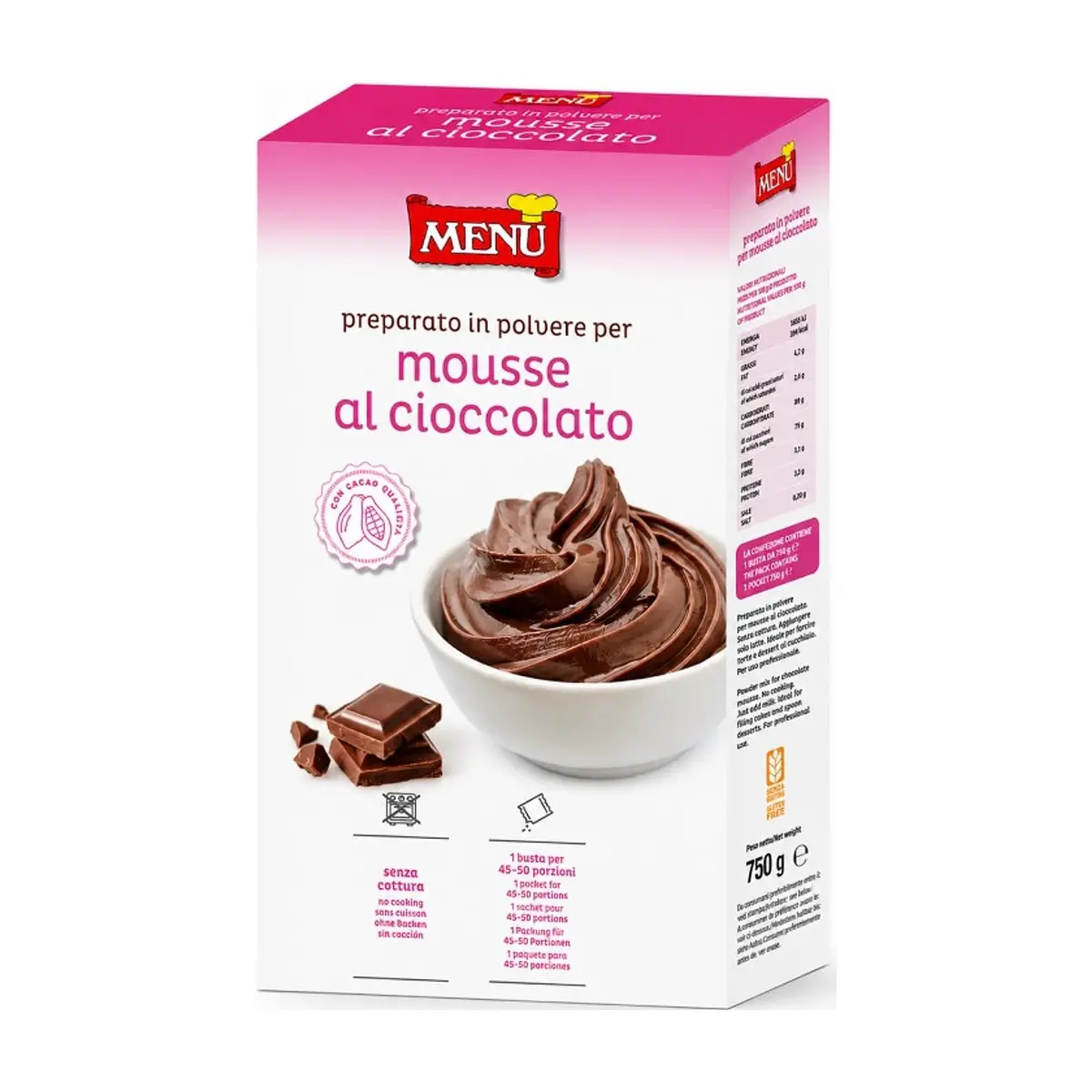 Mousse de Chocolate (750g) MENU