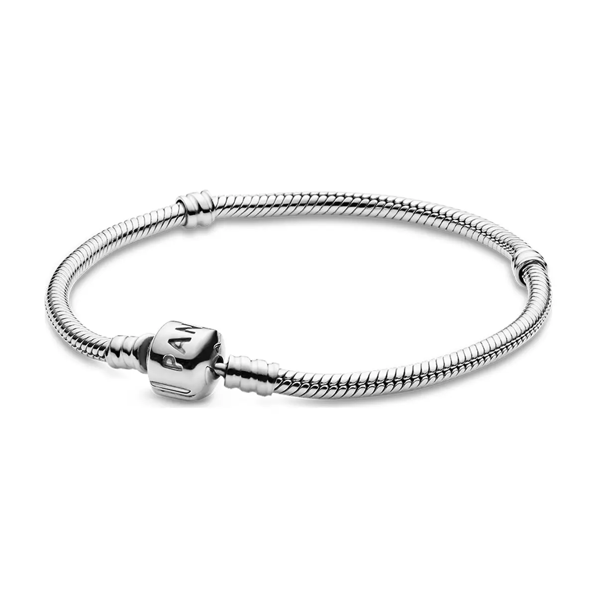 Pulsera de plata S925 estilo Pandora Moments con cierre (17 cm)