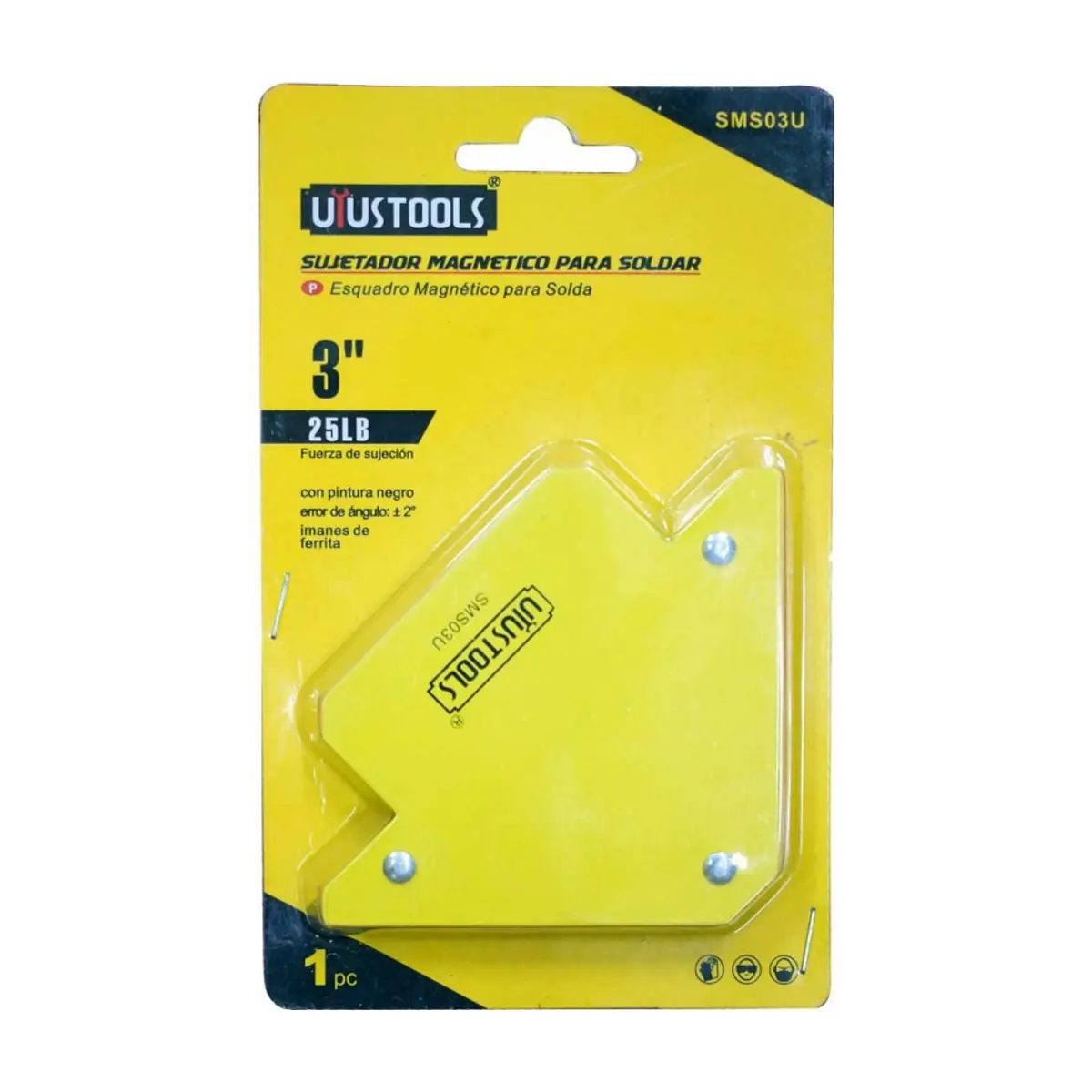 Sujetador - escuadra - magnético para soldar de 3'' Uyustools