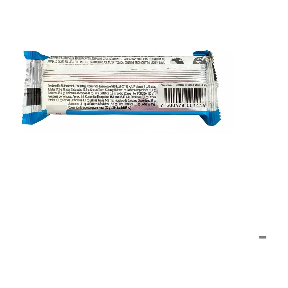 Galletas tipo wafer con relleno sabor a vainilla Gamesa Cremax (42 g / 1.48 oz) - Thumbnail 3