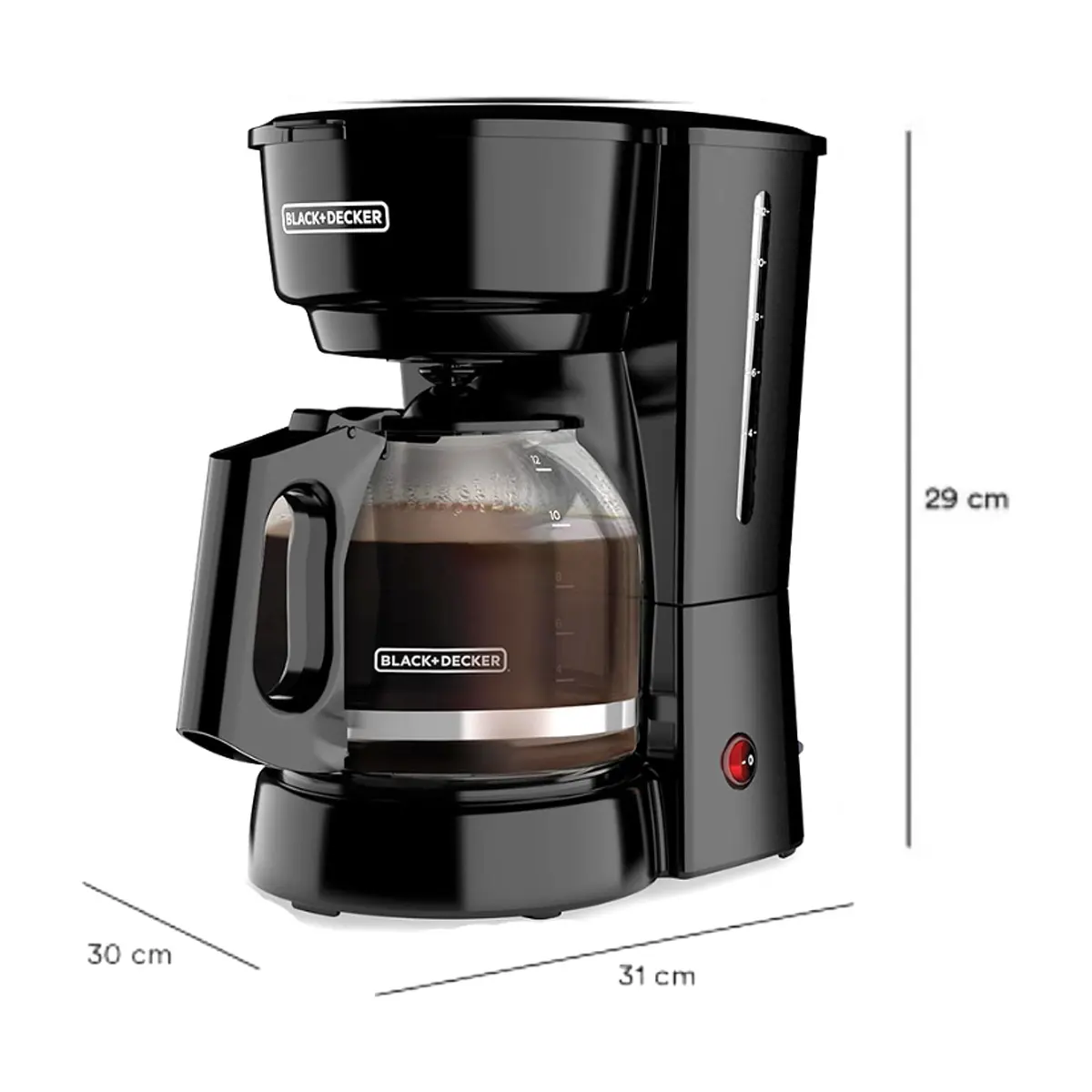 Cafetera eléctrica negra 12 tazas Black and Decker CM0916B - Miniatura 3