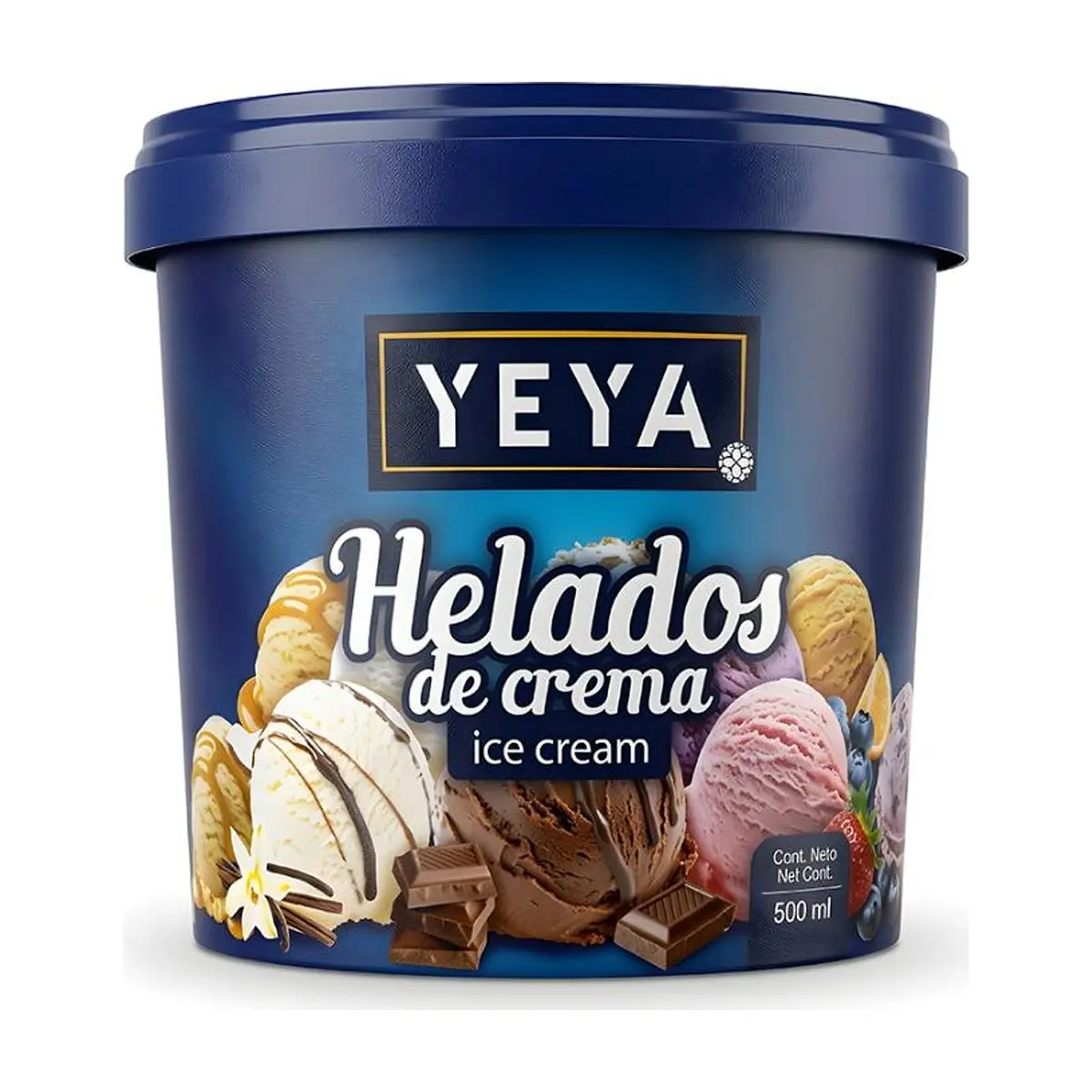 Helado de crema sabor a fresa YEYA (500 ml) - Thumbnail 2