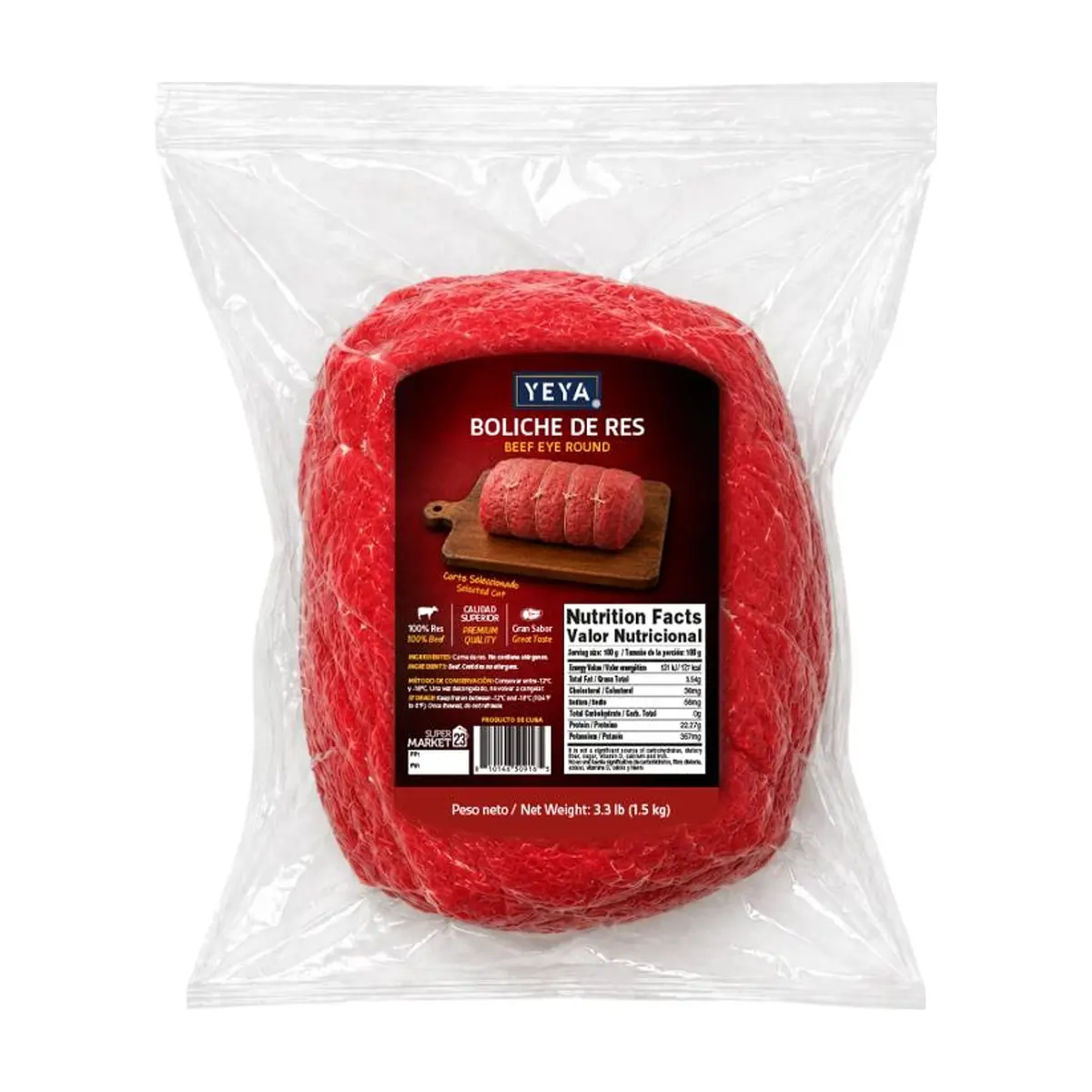 Boliche de res YEYA (1.5 kg / 3.3 lb) - Miniatura 1