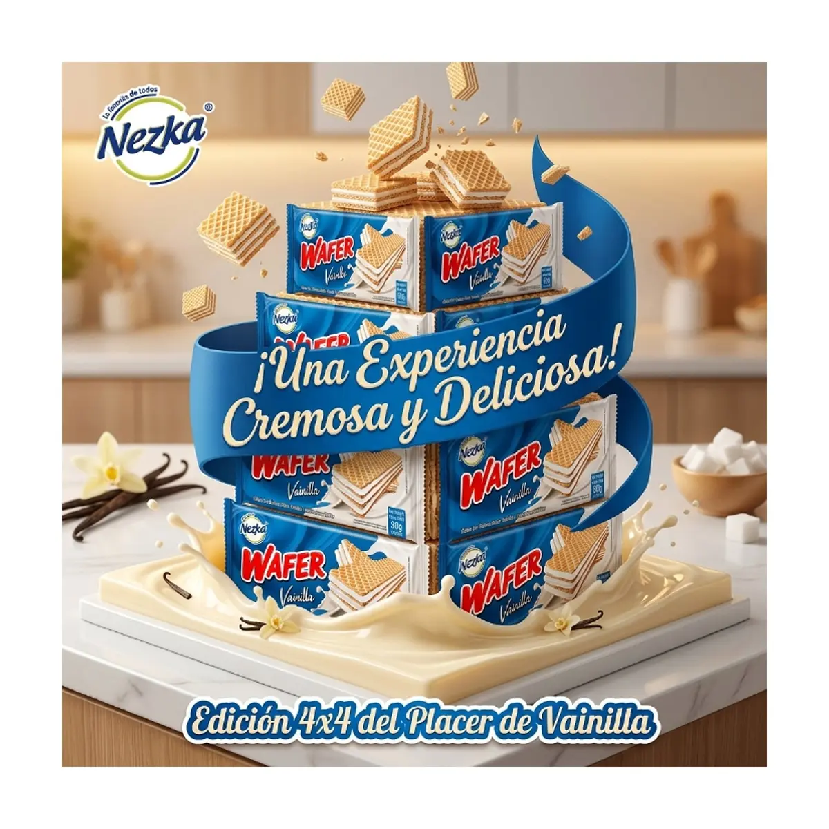 Sorbeto con relleno sabor vainilla Nezka (80 g / 2.82 oz) - Thumbnail 4