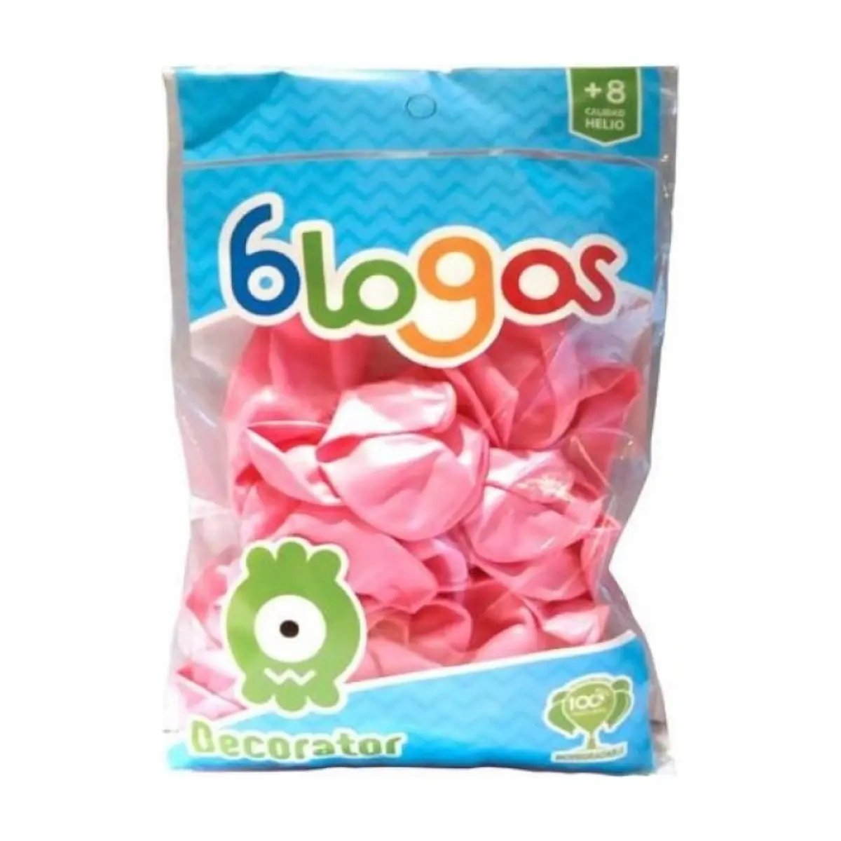 Paquete de globos rosa bebé Blogos Decorator (30 U)