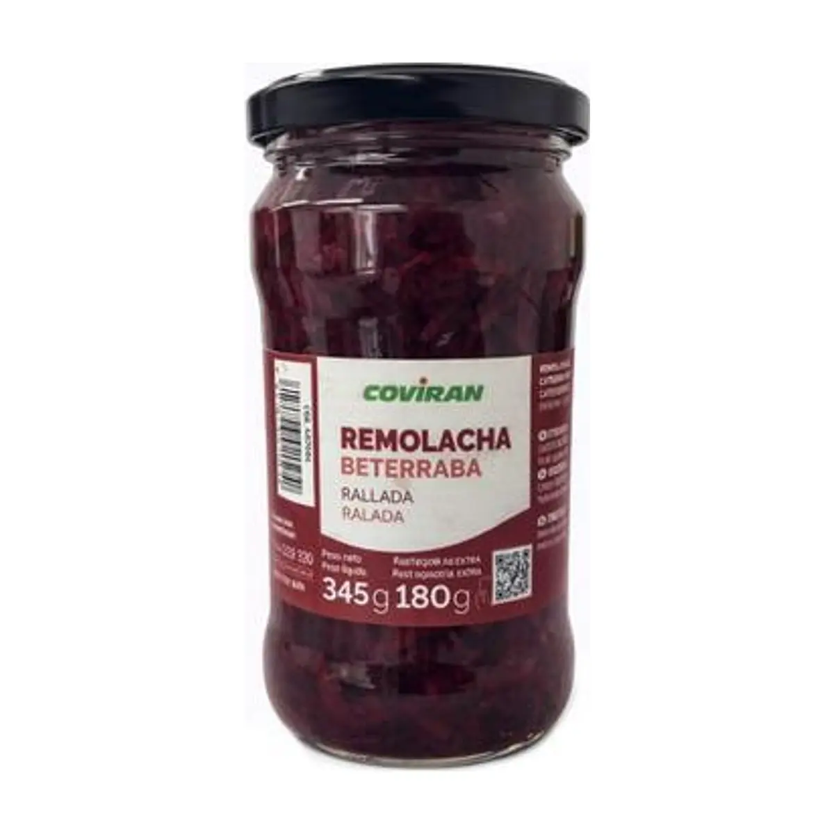 Remolacha Roja Rallada (345g Neto / 180g Escurrido) COVIRAN