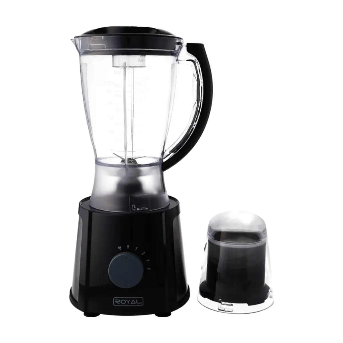 Licuadora con vaso plástico de 1.5 lt y procesador de alimentos Royal Rl315