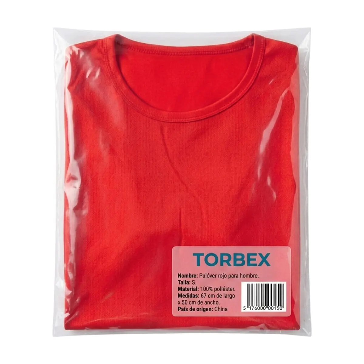 Pulóver rojo para hombre Torbex (Talla S) - Thumbnail 3