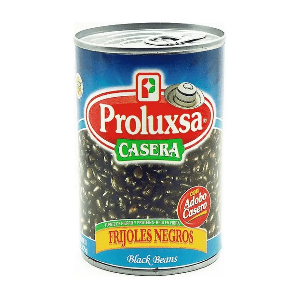 Frijoles negros con adobo casero Proluxsa (425 g / 15 oz)