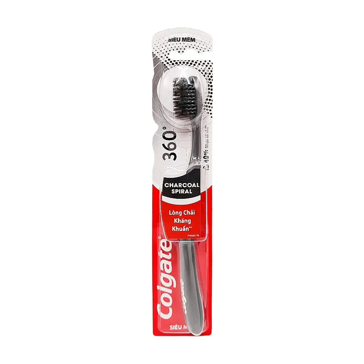 Cepillo de dientes con cerdas suaves de cabón 360° Spiral Colgate