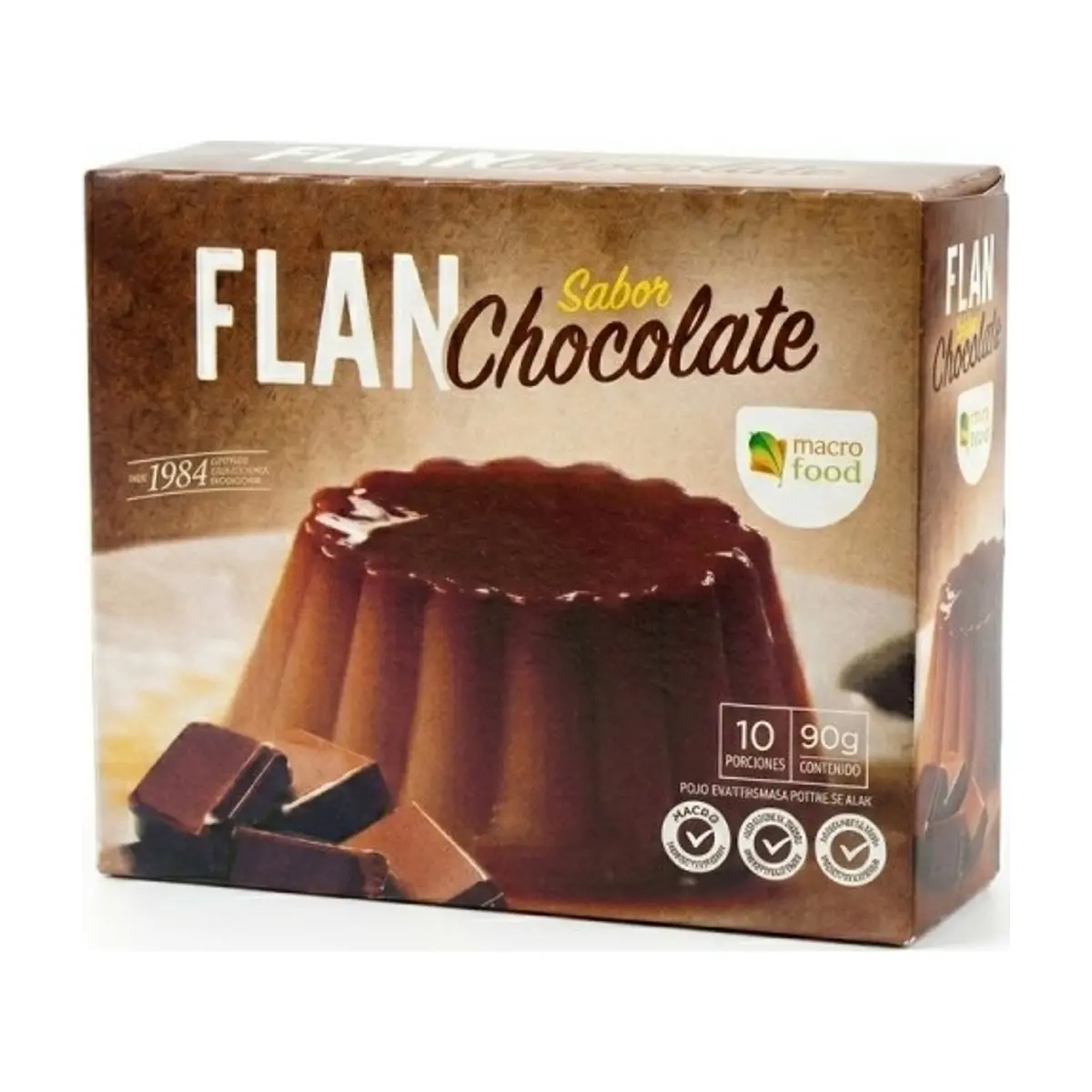 Flan de Chocolate (90g) MACROFOOD