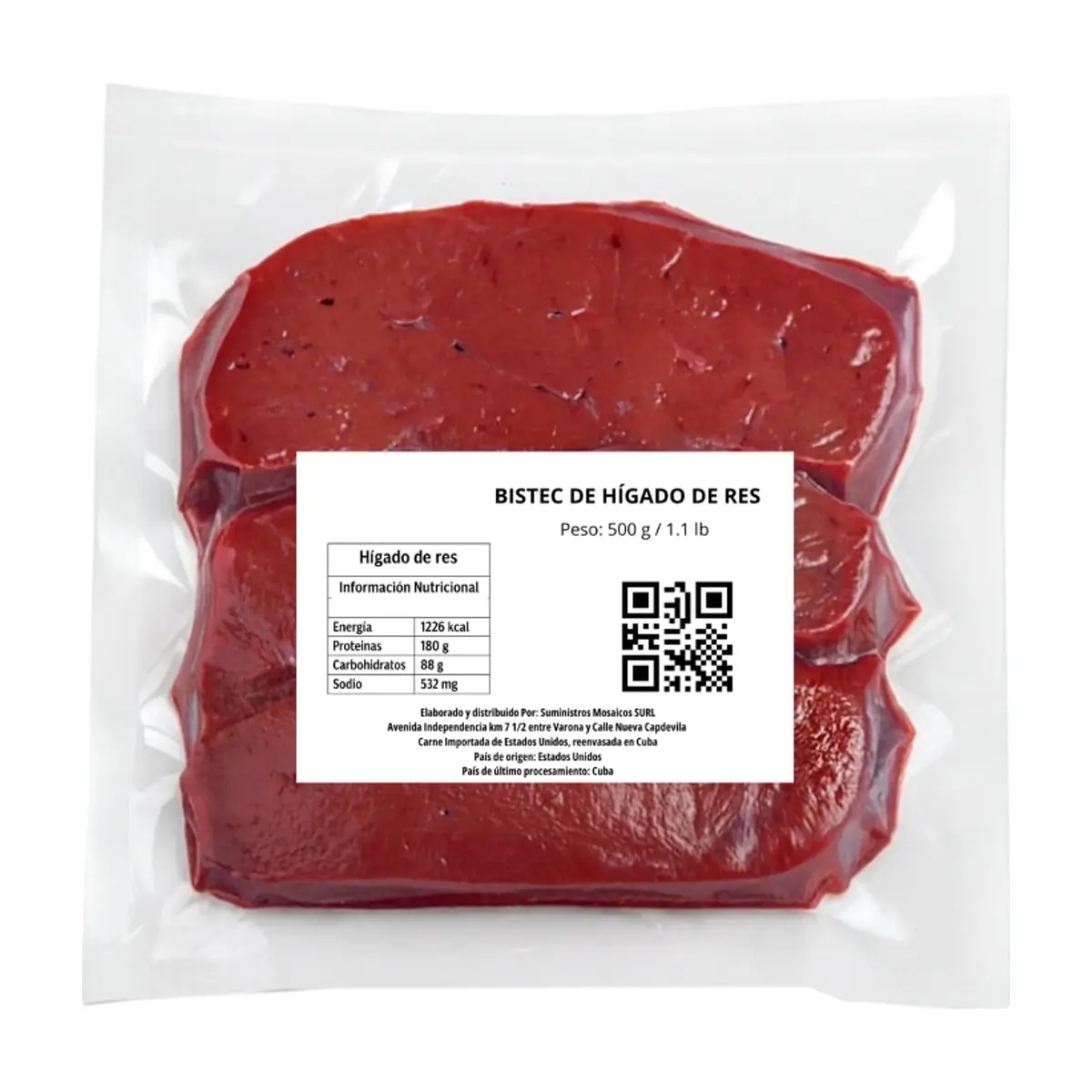 Bistec de hígado de res Yunque (500 g / 1.1 lb) - Thumbnail 3