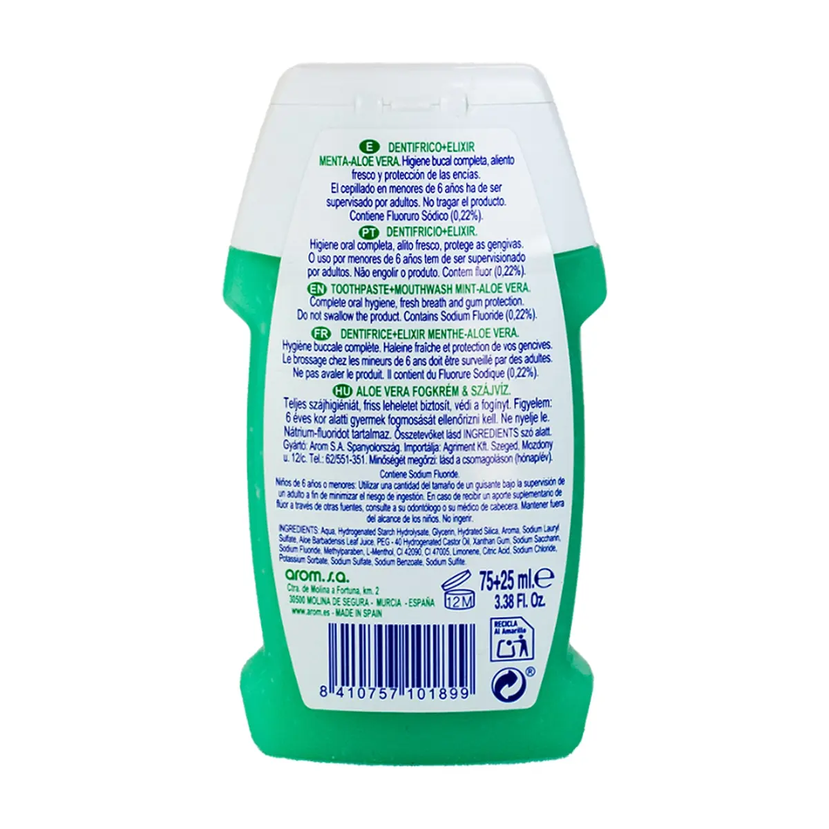 Pasta dental en gel con Aloe Vera S'nonas (100 ml / 3.38 fl oz) - Thumbnail 5