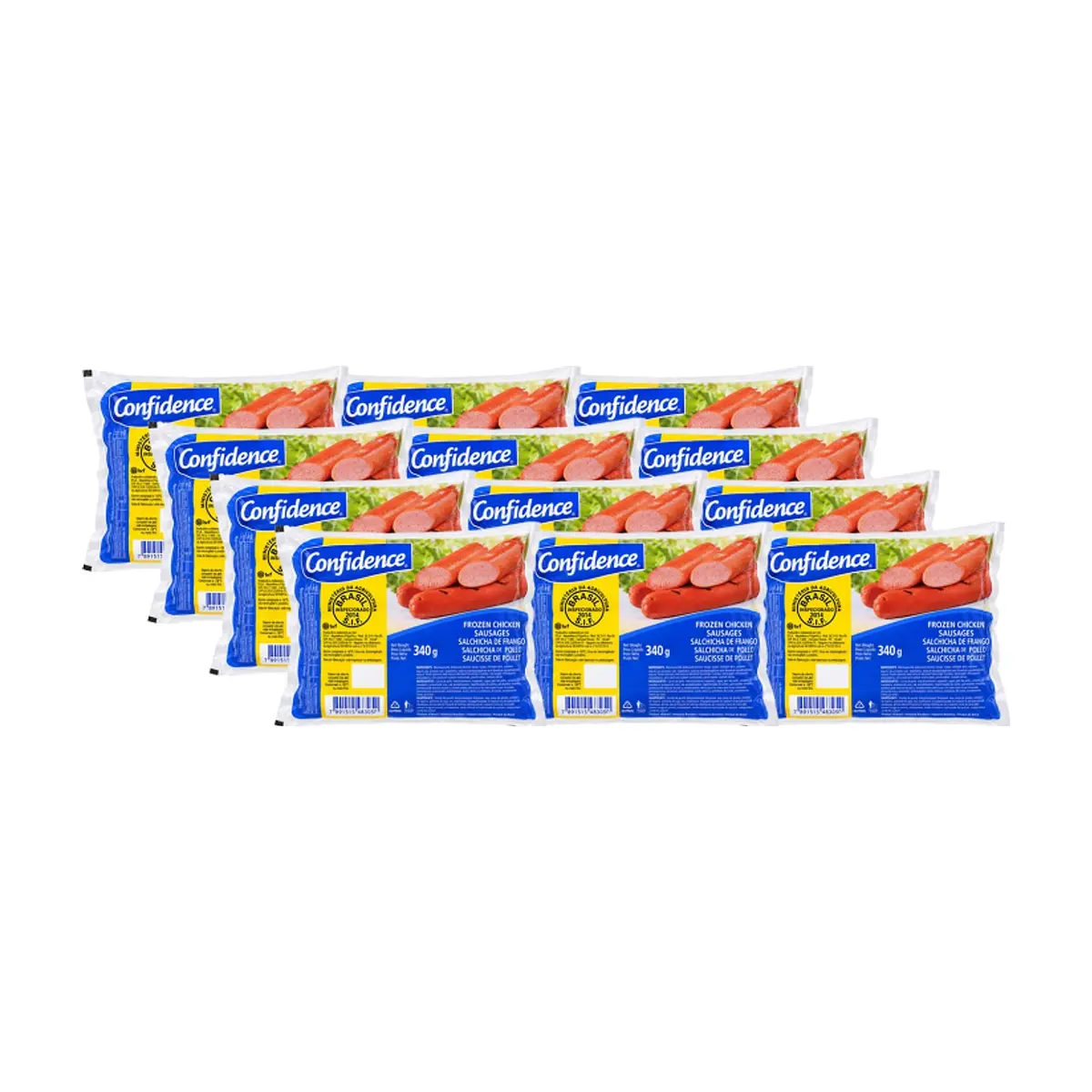 Salchichas de pollo Confidence (12 x 340 g / 12 oz) - Miniatura 1