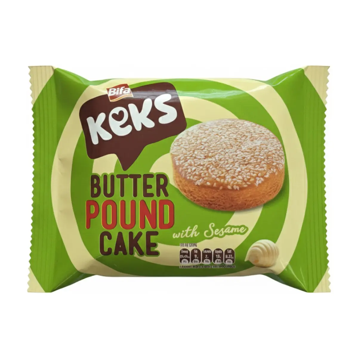 Pastel sabor mantequilla y sésamo Keks Bifa (40 g / 1.41 oz)