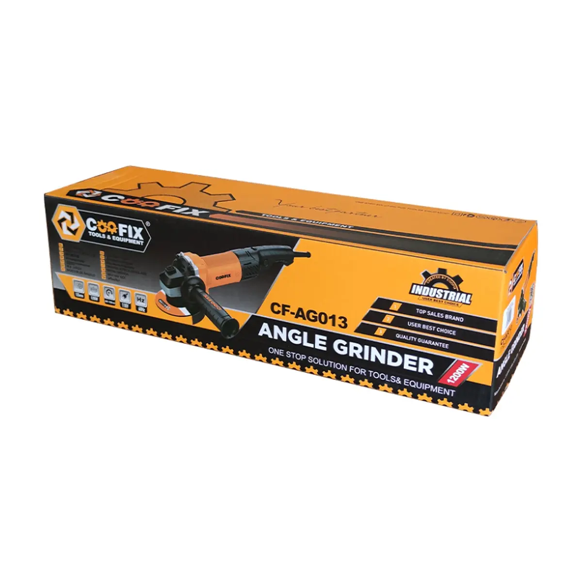 Pulidora - esmeril angular - de 125 mm / 1200 W Coofix CF-AG013 - Thumbnail 2
