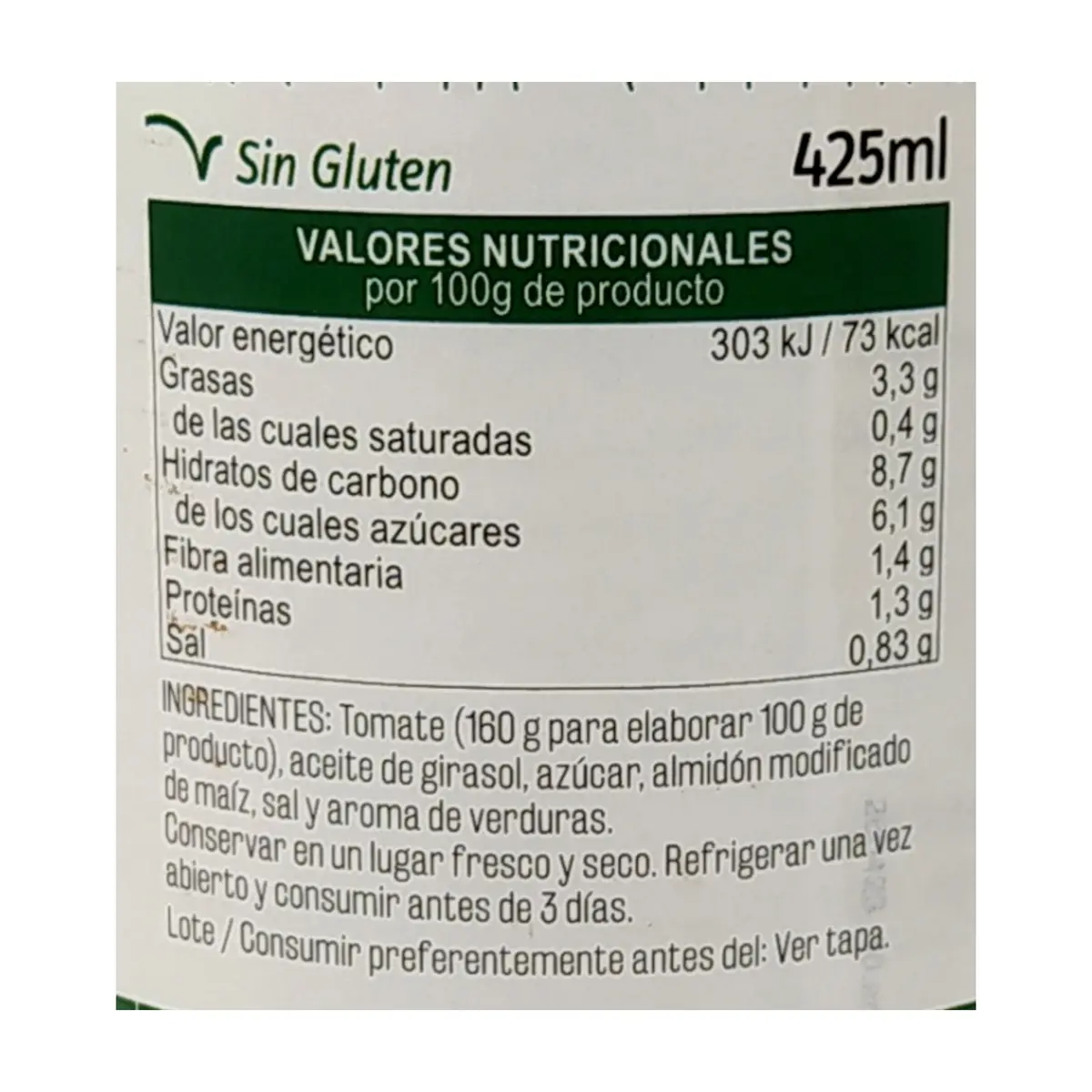 Tomate frito Vima Foods (390 g / 13.76 oz) - Thumbnail 7