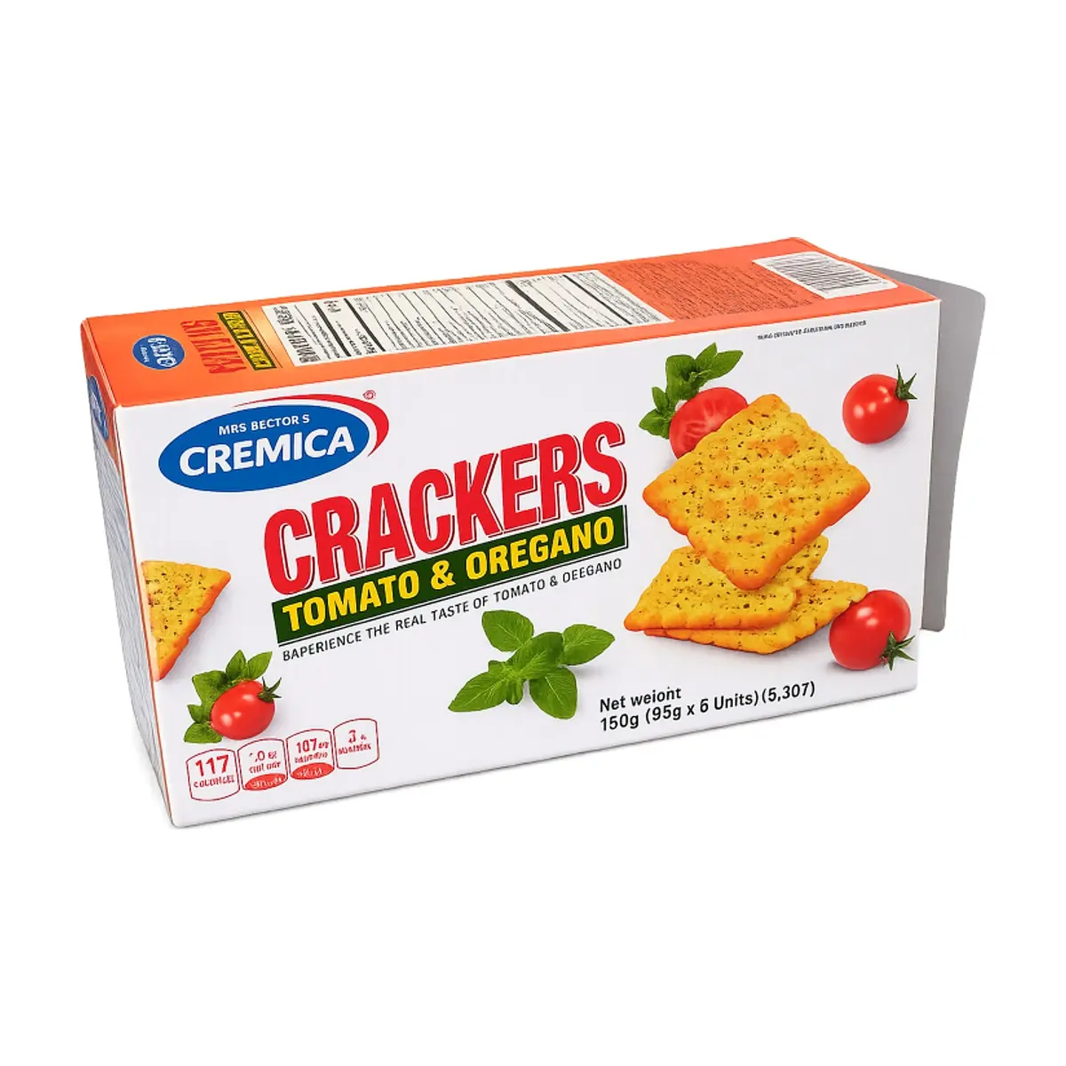Galletas con sabor a tomate y orégano Mrs. Bector's Cremica (150 g / 5.3 oz) - Thumbnail 4