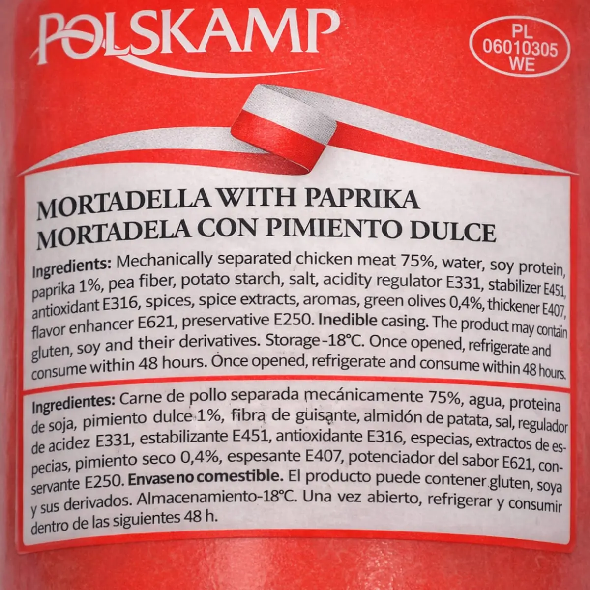 Mortadella con pimientos Polskamp (400 g / 14.11 oz) - Thumbnail 4