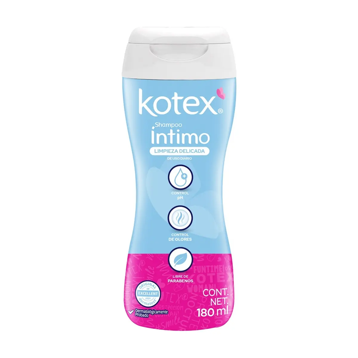 Champú íntimo limpieza delicada Kotex (180 ml)