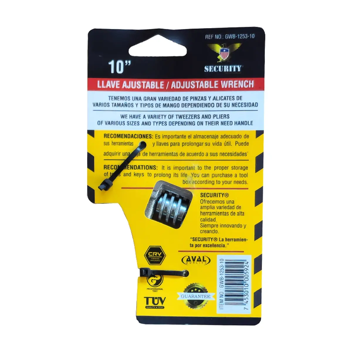 Llave de ajuste de 10" Security - Thumbnail 5