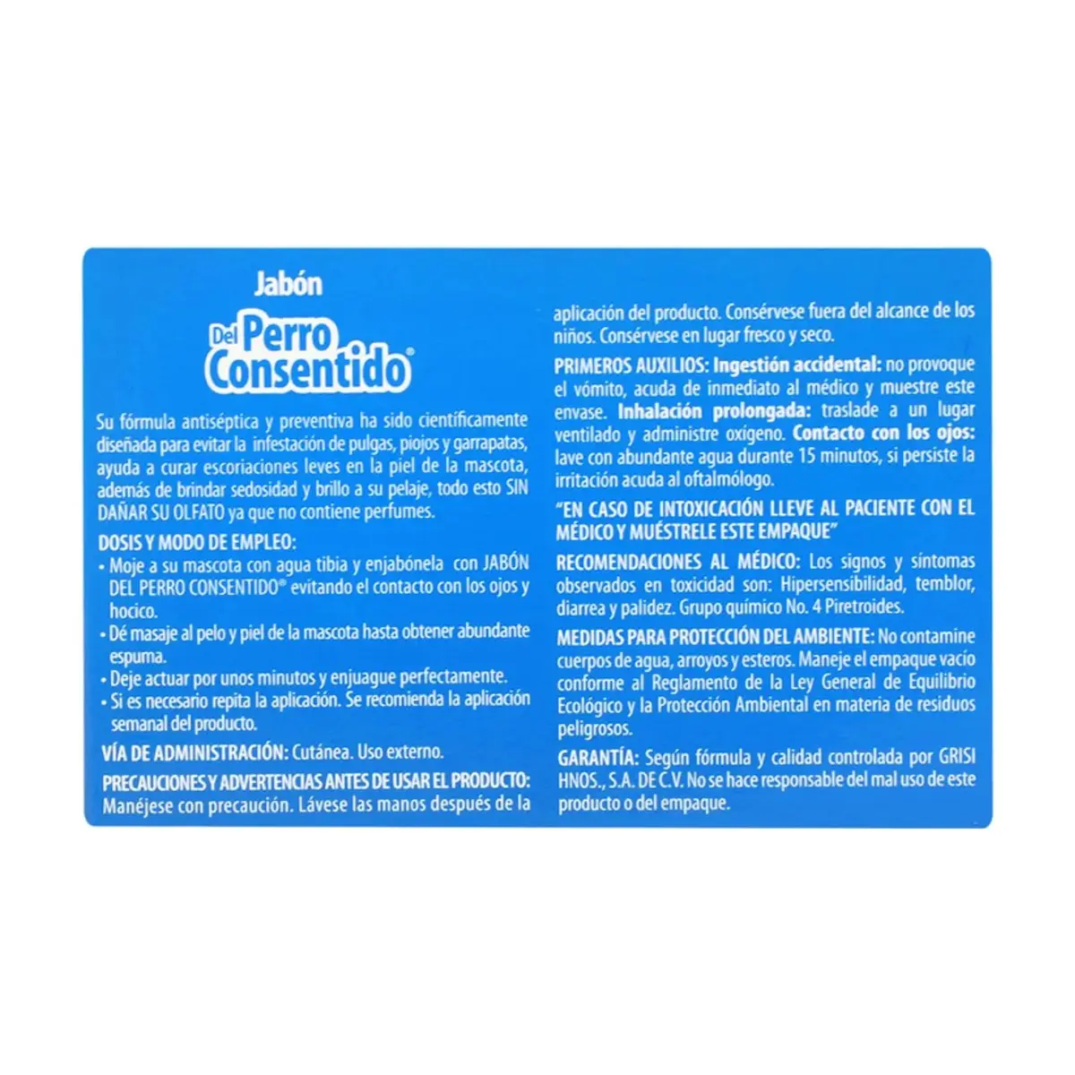 Jabón antipulgas del Perro Consentido Grisi (100 g / 3.5 oz) - Miniatura 3