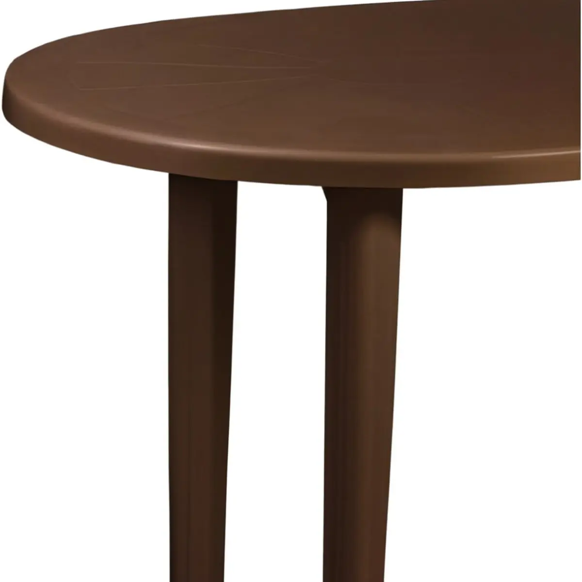 Mesa de resina oval color marrón 137 cm x 85 cm x 72 cm 7house - Thumbnail 2