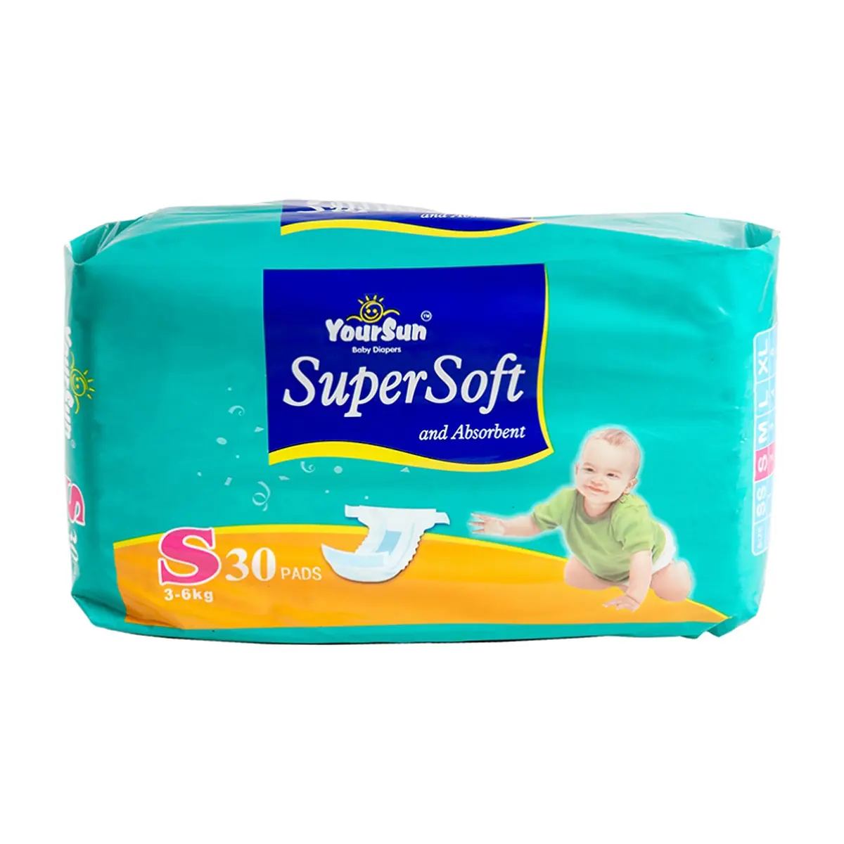 Pañales desechables para bebé de 3 - 6 kg talla S YourSun (30 U) - Thumbnail 3