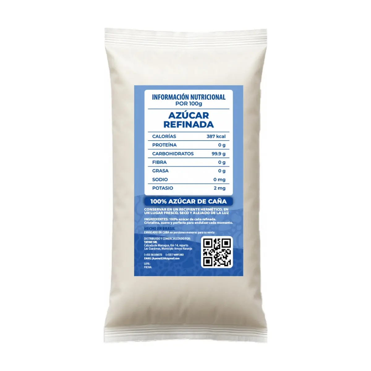 Azúcar blanca refinada Campo Vivo (2 x 500 g / 1.1 lb) - Miniatura 3