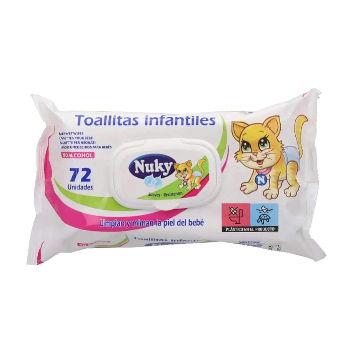 Toallitas húmedas infantiles Nuky (72 U) - Thumbnail 5