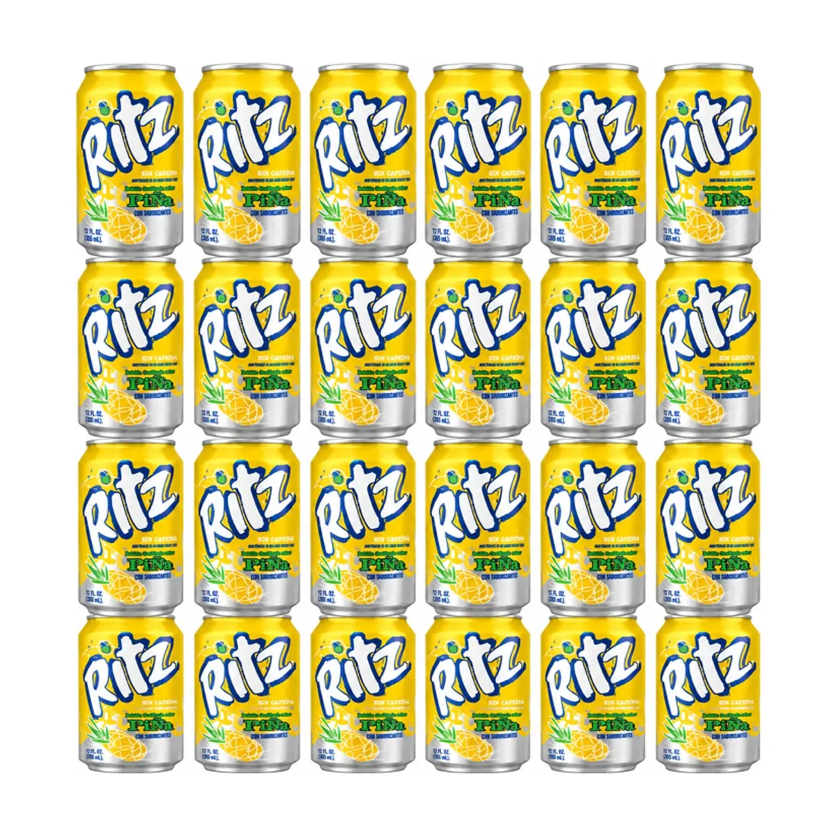 Refresco gaseado sabor piña Ritz (24 x 355 ml)