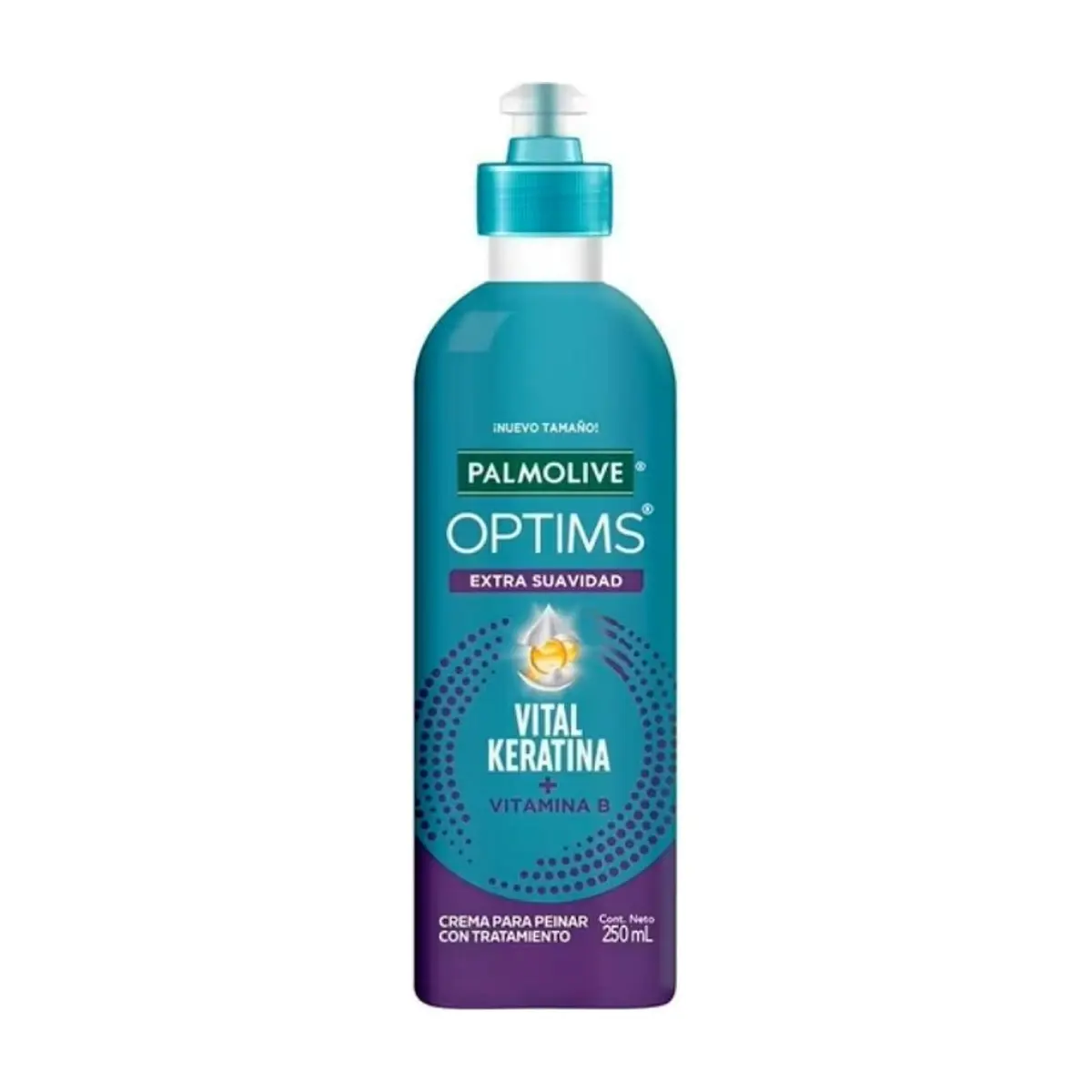 Crema para peinar con tratamiento Vital Keratina + Vitamina B Extra Suavidad Palmolive Optims (250 ml) - Miniatura 1