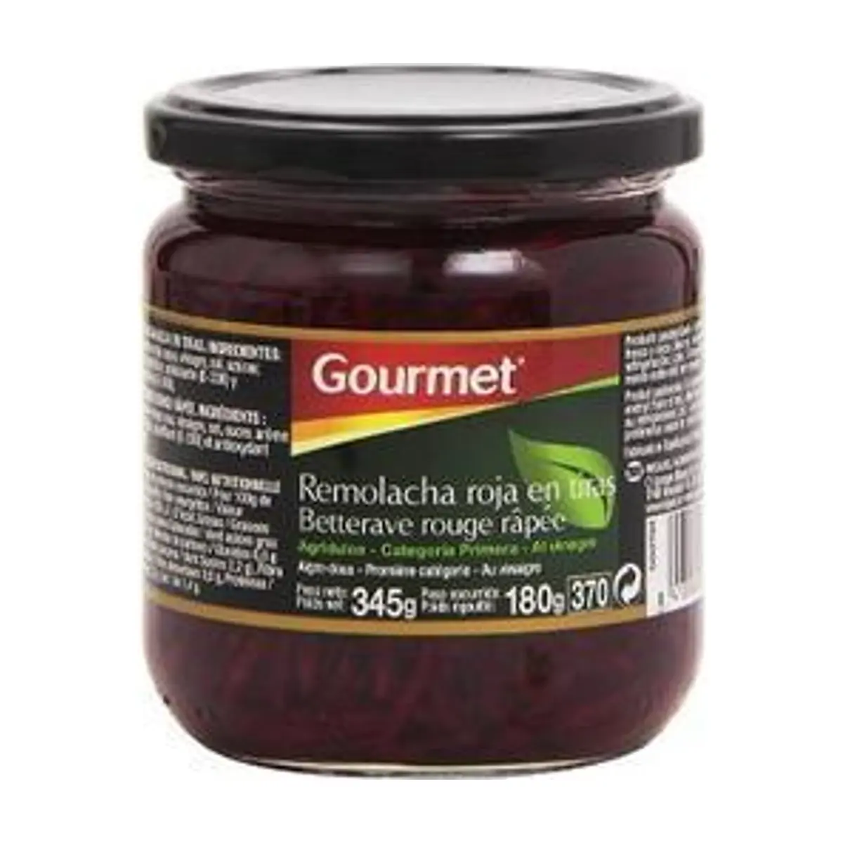 Frasco de Remolacha Gourmet en Tiras (345 gr)