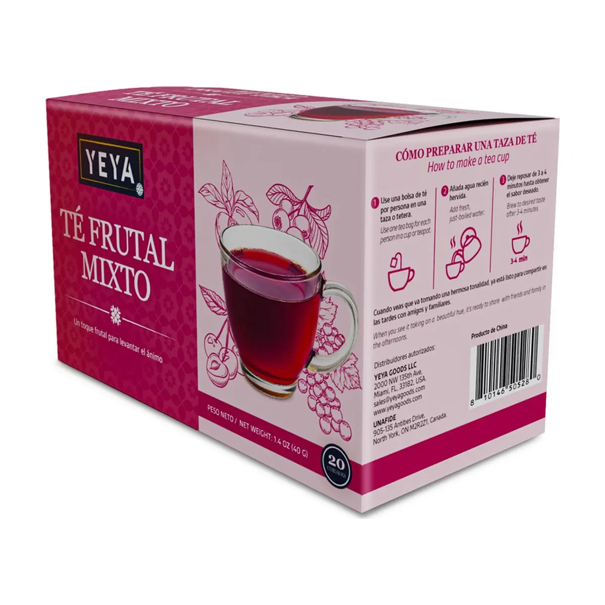 Té frutal mixto YEYA (60 x 40 g / 1.4 oz) - Thumbnail 2