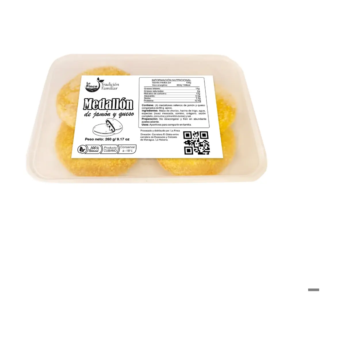 Medallón de jamón y queso La Finca (4 x 60 g / 8.46 oz) - Miniatura 2