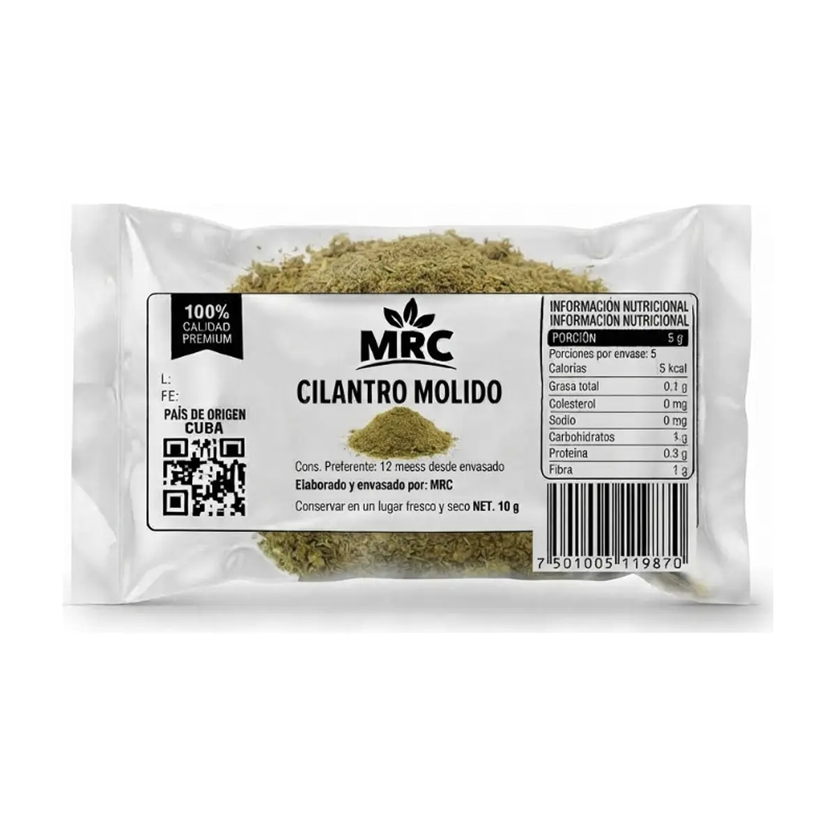 Cilantro molido MRC (10 g)