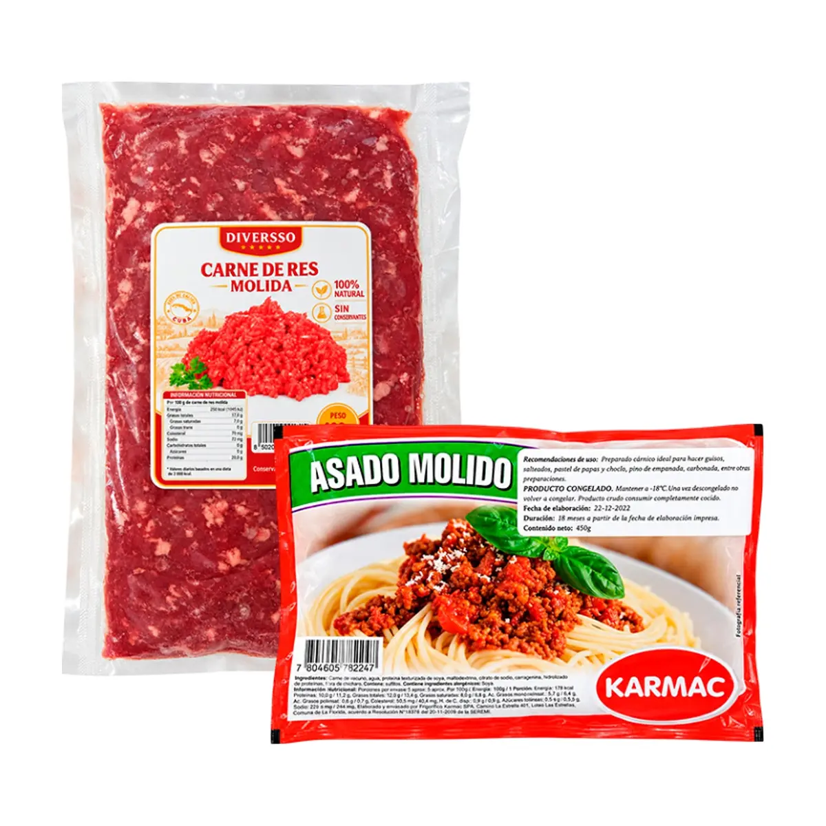 Combo: Asado molido de res + Carne de res molida - Imagen 1