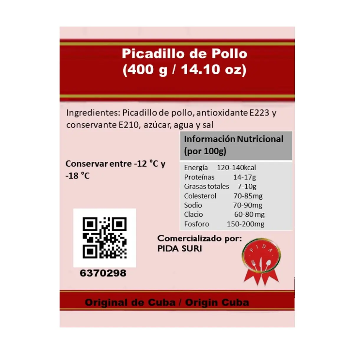 Picadillo de pollo Pida (400 g / 14.10 oz) - Thumbnail 2